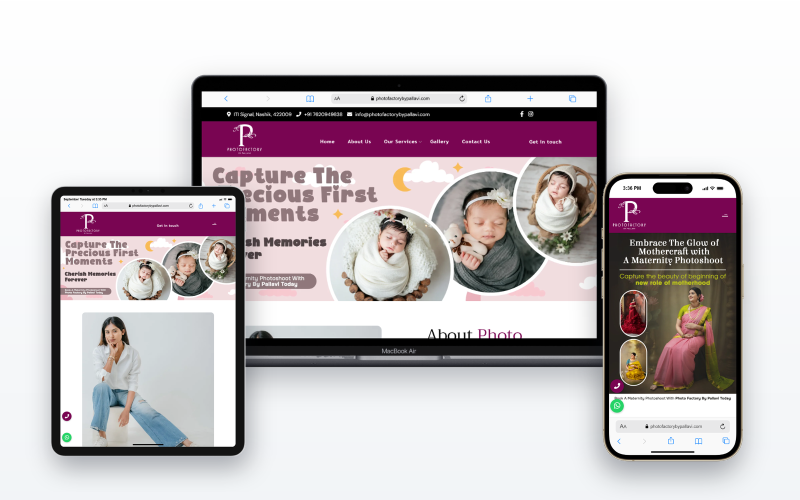 Photo Factory by Pallavi - Desktop, Tablet & Mobile Responsive Showcase